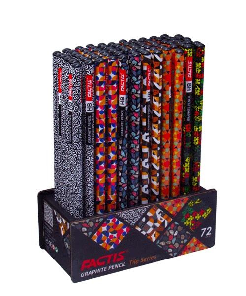 مداد مشکی فکتیس طرح کاشی