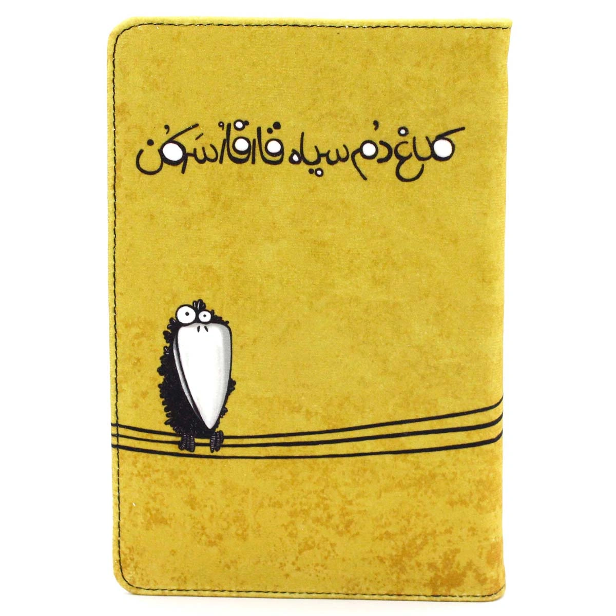 دفتر جلد سخت متوسط کلاغ دم سیاه