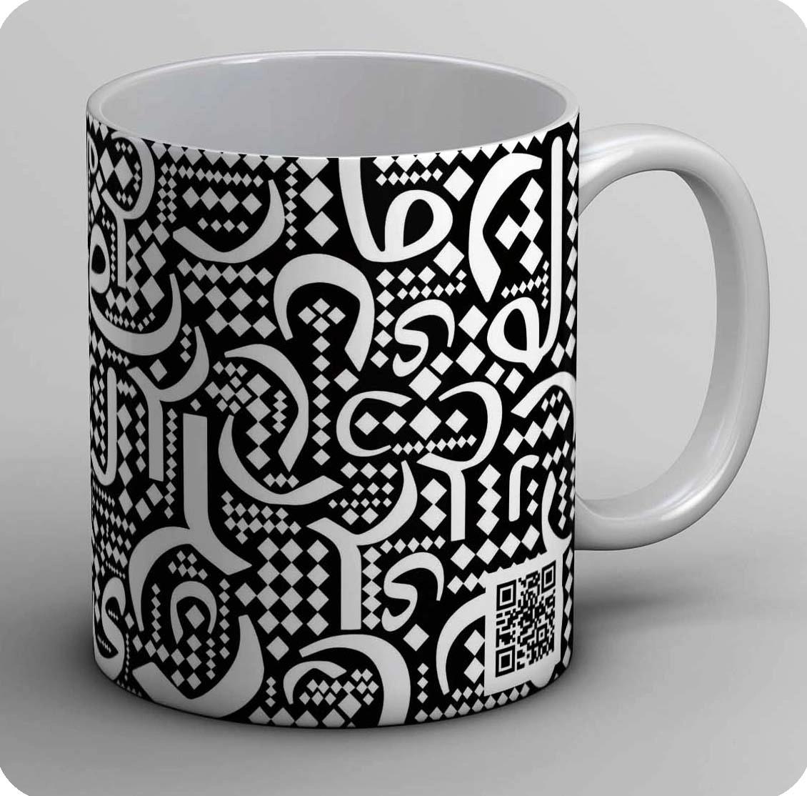 ماگ حروف سیاه