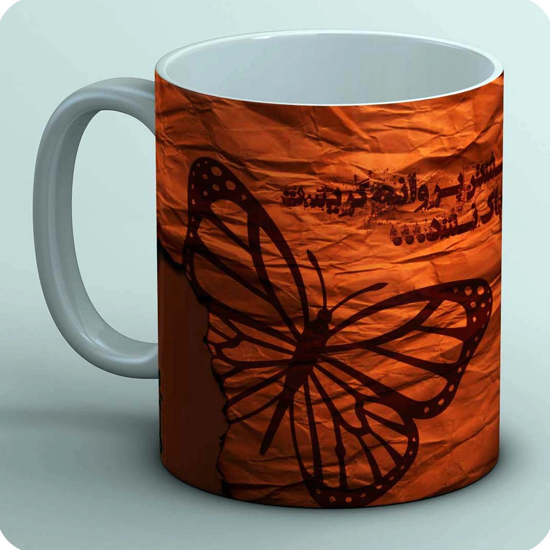 ماگ شمع و پروانه