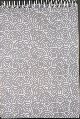 دفتر طراحی A4 گل بنفش