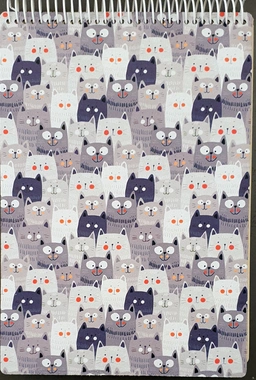 دفتر طراحی A4 پترن گربه