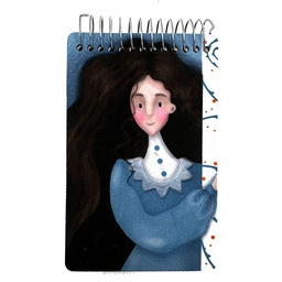 دفتر طراحی جیبی دختر تنها