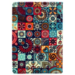 دفتر جلد سخت متوسط کاشی رنگی 