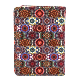 دفتر جلد سخت متوسط کاشی اصفهان گل بزرگ 