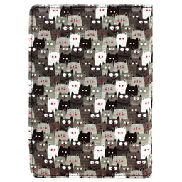 دفتر جلد سخت متوسط پترن گربه 